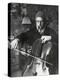 Pablo Casals, the Great Cello Player in His Home in Barcelona-null-Stretched Canvas