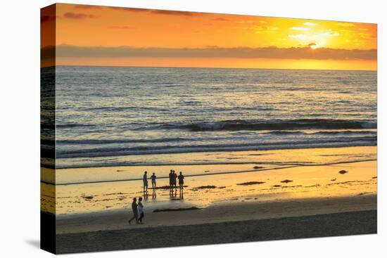 Pacific Beach sunset, San Diego, California, USA-Stuart Westmorland-Premier Image Canvas