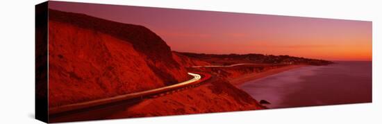 Pacific Coast Highway at Sunset, California, USA-null-Premier Image Canvas
