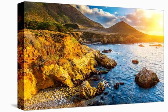Pacific Ocean Coast, California, USA-sborisov-Premier Image Canvas