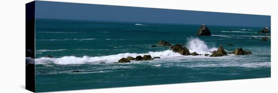 Pacific Ocean Waves and Sea Stacks Ca-null-Stretched Canvas