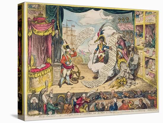 Pacific-Overtures, or a Flight from St. Clouds 'Over the Water to Charley' - a New Dramatic Peace…-James Gillray-Premier Image Canvas