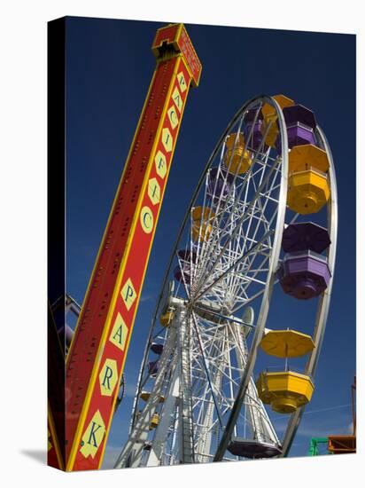 Pacific Park Ferris Wheel, Santa Monica Pier, Los Angeles, California, USA-Walter Bibikow-Premier Image Canvas