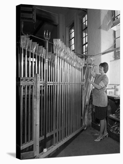 Packing Garden Forks for Dispatch, Brades Tools, Sheffield, South Yorkshire, 1966-Michael Walters-Premier Image Canvas