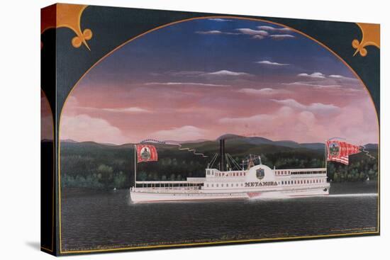 Paddle Steamboat Metamora, 1859-James Bard-Premier Image Canvas