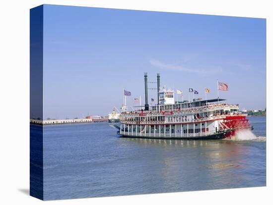 Paddle Steamer 'Natchez' on the Mississippi River, New Orleans, Louisiana, USA-Bruno Barbier-Premier Image Canvas