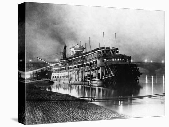 Paddlewheeler on the Mississippi-null-Premier Image Canvas