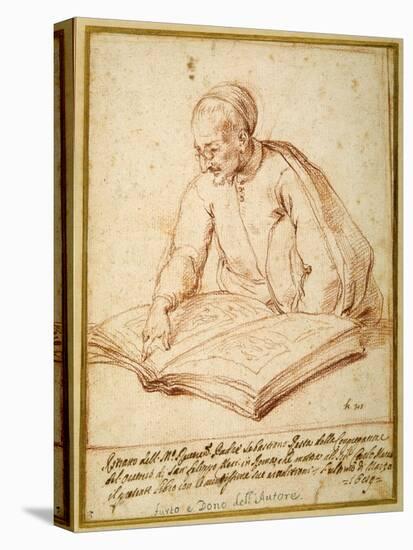 Padre Sebastiano Resta Examining a Folio of Drawings-Carlo Maratti-Premier Image Canvas