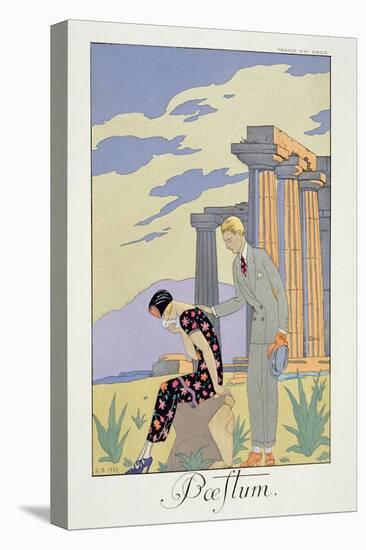 Paestum, 1924 (Pochoir Print)-Georges Barbier-Premier Image Canvas