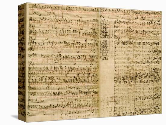 Pages from Score of the 'The Art of the Fugue', 1740S-Johann Sebastian Bach-Premier Image Canvas