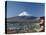 Pagoda and Mount Fuji, Honshu, Japan-null-Premier Image Canvas