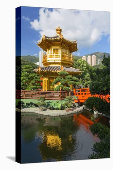 Pagoda in Nan Lian Garden at Chi Lin Nunnery, Diamond Hill, Kowloon, Hong Kong, China, Asia-Ian Trower-Premier Image Canvas