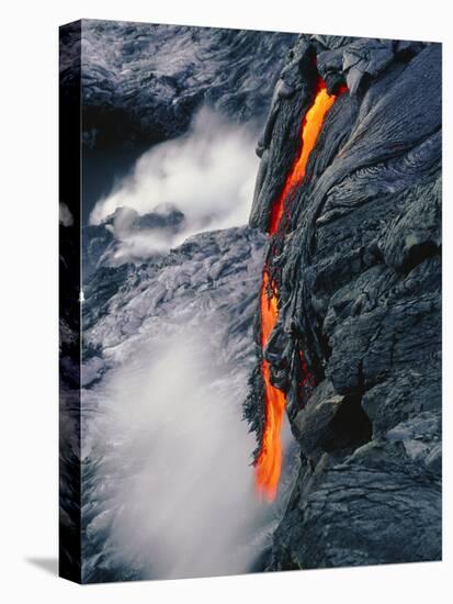 Pahoehoe Lava Flow From Kilauea Volcano, Hawaii-Brad Lewis-Premier Image Canvas