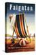 Paignton, England - British Railways Beach Chair and Ball Poster-Lantern Press-Stretched Canvas