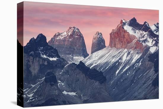 Paine Massif at sunset, Torres del Paine National Park, Chile, Patagonia-Adam Jones-Premier Image Canvas