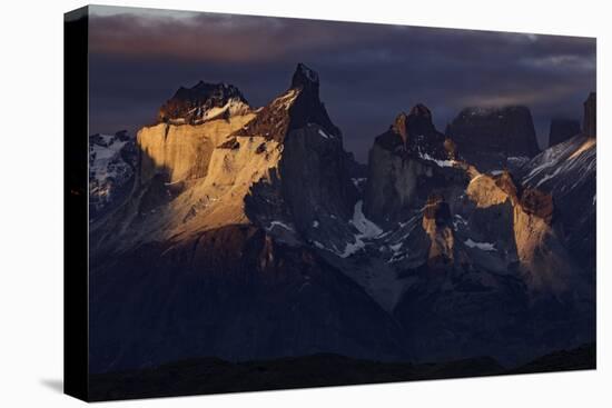 Paine Massif at sunset, Torres del Paine National Park, Chile, Patagonia-Adam Jones-Premier Image Canvas