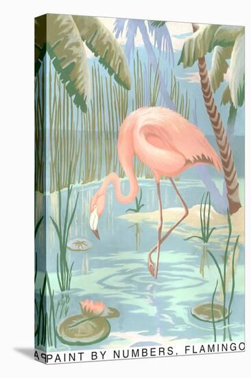 Paint by Numbers, Flamingo-null-Stretched Canvas