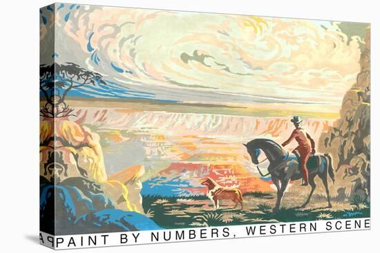 Paint by Numbers, Western Scene-null-Stretched Canvas