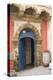 Painted and Carved Riad (Guesthouse) Entrance, Essaouira, Morocco-Natalie Tepper-Stretched Canvas
