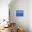 Painted Blue Brick Wall with No Parking Sign-John Nordell-Premier Image Canvas displayed on a wall