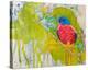 Painted Bunting-null-Stretched Canvas