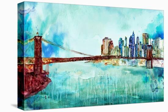Painted City-James Zheng-Stretched Canvas
