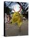 Painted Cow, Mysore, Karnataka, India-Michele Falzone-Premier Image Canvas