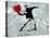 Painted heart Thrower-Banksy-Premier Image Canvas