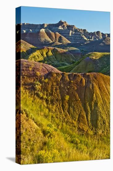 Painted Hills, Badlands Loop Trail, Badlands National Park, South Dakota, USA-Michel Hersen-Premier Image Canvas