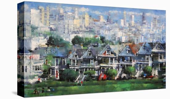 Painted Ladies-Mark Lague-Stretched Canvas