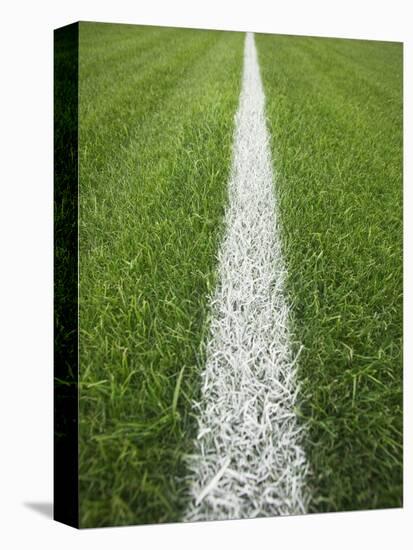 Painted Line on Athletic Field-Randy Faris-Premier Image Canvas