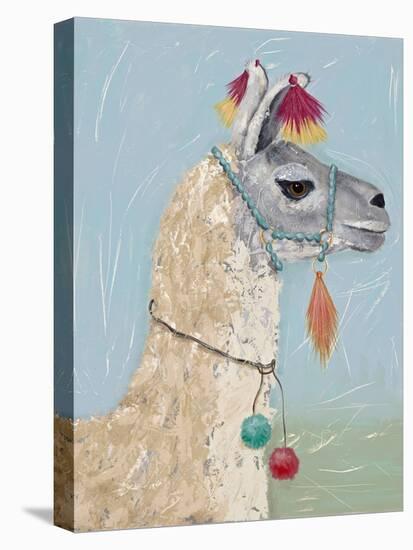 Painted Llama II-Jade Reynolds-Stretched Canvas