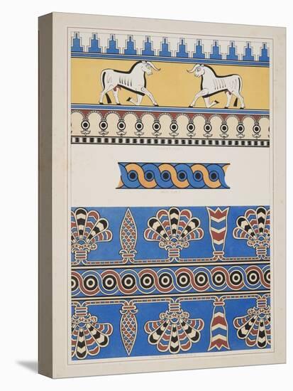 Painted Ornaments from Nimroud, from Monuments of Nineveh, Pub. 1849 (Engraving)-Austen Henry Layard-Premier Image Canvas