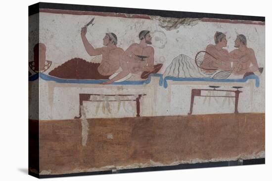 Painted Tomb of the Diver Detail, National Archaeological Museum, Paestum, Campania, Italy-Eleanor Scriven-Premier Image Canvas