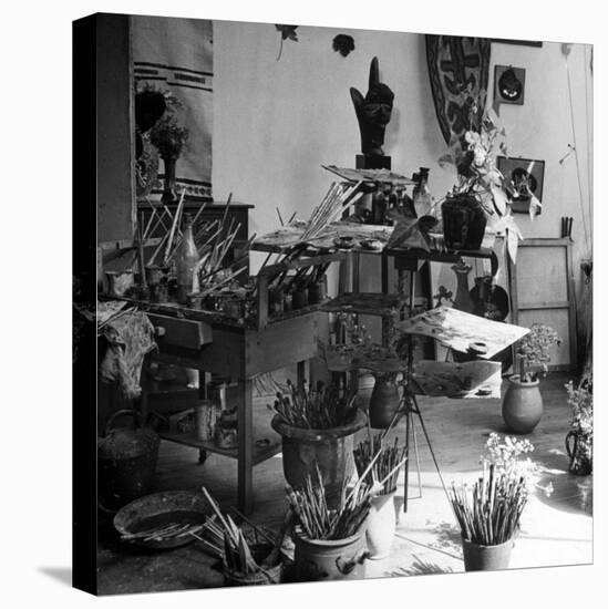 Painter Georges Braque's Studio-David Scherman-Premier Image Canvas