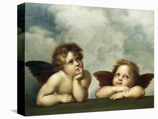 Painting of Cherubim After a Detail of Sistine Madonna-Raphael-Premier Image Canvas