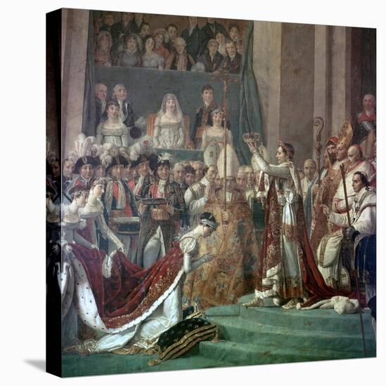 Painting of Napoleon Buonaparte and Empress Josephine, 18th Century-Jacques-Louis David-Premier Image Canvas