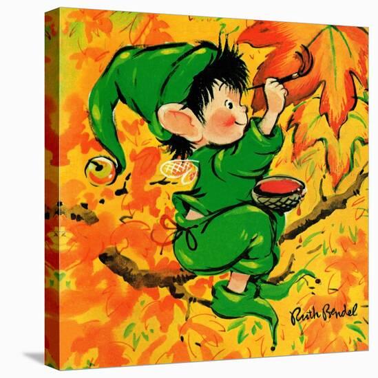 Painting the Leaves - Jack & Jill-Ruth Bendel-Premier Image Canvas