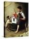 Painting the Little House-Norman Rockwell-Premier Image Canvas