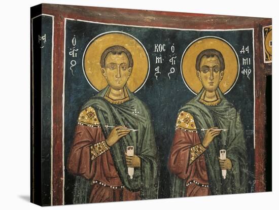 Paintings of St. Cosmas with St. Damian, Panagia Ties Asinou Church, Nikitart, Cyprus-null-Premier Image Canvas