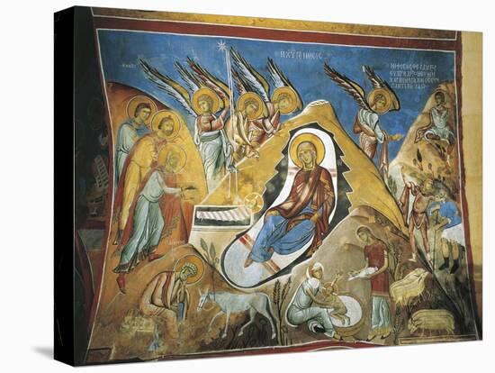 Paintings of the Nativity Scene, Panagia Too Araka, Lagoudera, Cyprus-null-Premier Image Canvas