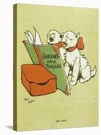 Pair of Cats, from Cover of Chansons Sans Paroles, Songs Without Words, Album, 1900-Cecil Aldin-Premier Image Canvas