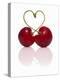Pair of Cherries Forming a Heart-Kröger & Gross-Premier Image Canvas