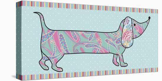 Paisley Pooch I-Linda Wood-Stretched Canvas