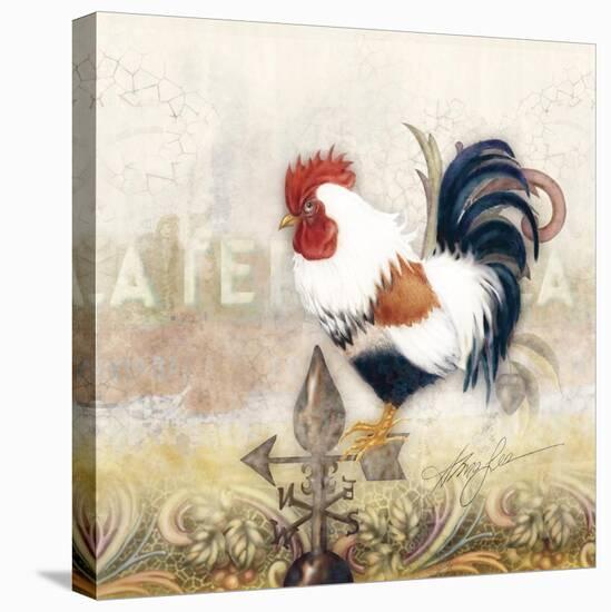 Paisley Rooster-Alma Lee-Stretched Canvas