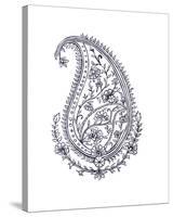 Paisley Teardrop-The Vintage Collection-Stretched Canvas