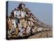Pakistani Sunni Muslims Return Back to their Homes after Attending an Annual Religious Congregation-null-Premier Image Canvas