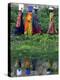 Pakistani Women Walking Home after Collecting Fresh Water on the Outskirts of Islamabad-null-Premier Image Canvas