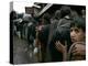 Pakistanis Wait in Line to Receive Food as Aid-null-Premier Image Canvas