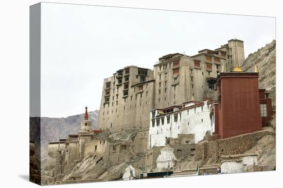 Palace in Leh with Lamo House Below. Ladakh, India, Asia-Thomas L-Premier Image Canvas